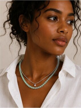 New! Preppy Beaded Necklace Stack Set NWOT 1054